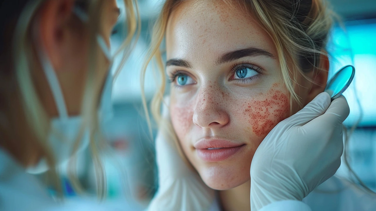 Co znamenají červené fleky na obličeji? Porozumění příčinám a řešením